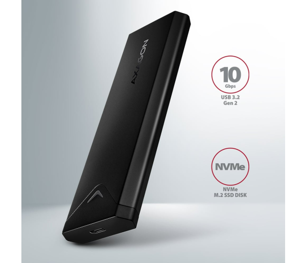 Axagon EEM2-UB2, USB-C 10Gbps - M.2 NVMe SSD ARROW box, czarny - 1353420 - zdjęcie 6